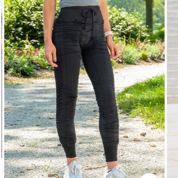 AGOGIE Women's Petite +40 Resistance Pants Large - Picture 1 of 11